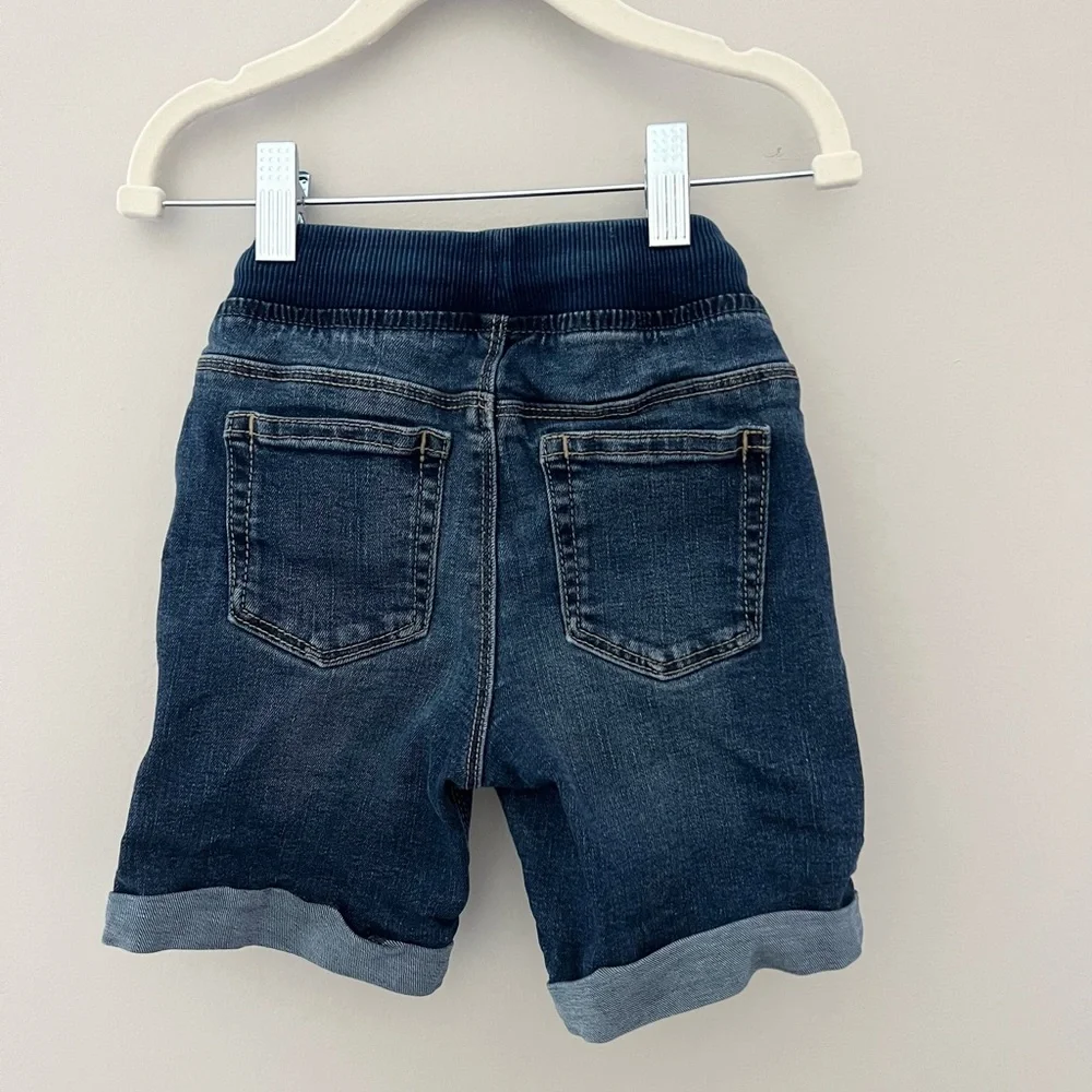 Old Navy Boys Stretchy Pull On Denim Shorts 4T
